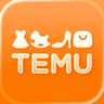 Temu app icon, a spending app Hinder can lock when a budget limit is reached